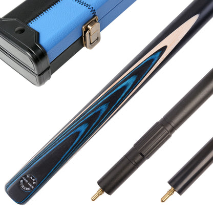 MARK RICHARD BLACK Badge 51" 9.5mm Tip Youth & Junior 1 Piece Short Snooker Cue Set #ST51A