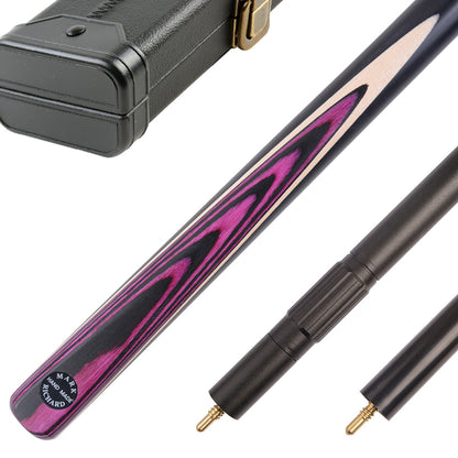 MARK RICHARD BLACK Badge 51" Purple Splice One Piece Junior Snooker Cue Set #ST51B
