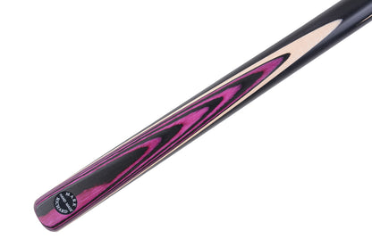 MARK RICHARD BLACK Badge 51" Purple Splice One Piece Junior Snooker Cue Set #ST51B