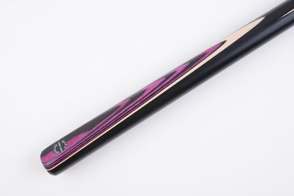 MARK RICHARD BLACK Badge 51" Purple Splice One Piece Junior Snooker Cue Set #ST51B