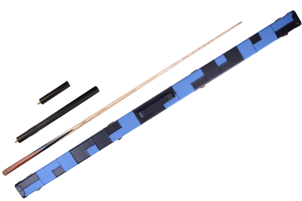 MARK RICHARD BLACK Badge 53" Eucalyptus Burl Splice Youth & Junior Short Snooker Cue Set #ST53A