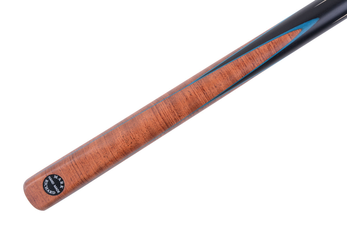 MARK RICHARD BLACK Badge 53" Eucalyptus Burl Splice Youth & Junior Short Snooker Cue Set #ST53A