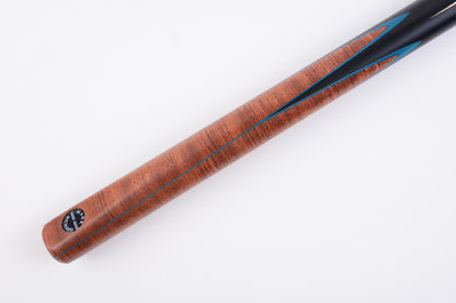 MARK RICHARD BLACK Badge 53" Eucalyptus Burl Splice Youth & Junior Short Snooker Cue Set #ST53A