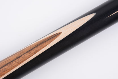 MARK RICHARD BLACK Badge 53" Youth & Junior Short Snooker Cue Set with Mexican Bocote Splice #ST53B