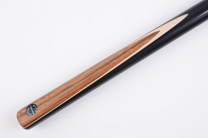 MARK RICHARD BLACK Badge 53" Youth & Junior Short Snooker Cue Set with Mexican Bocote Splice #ST53B