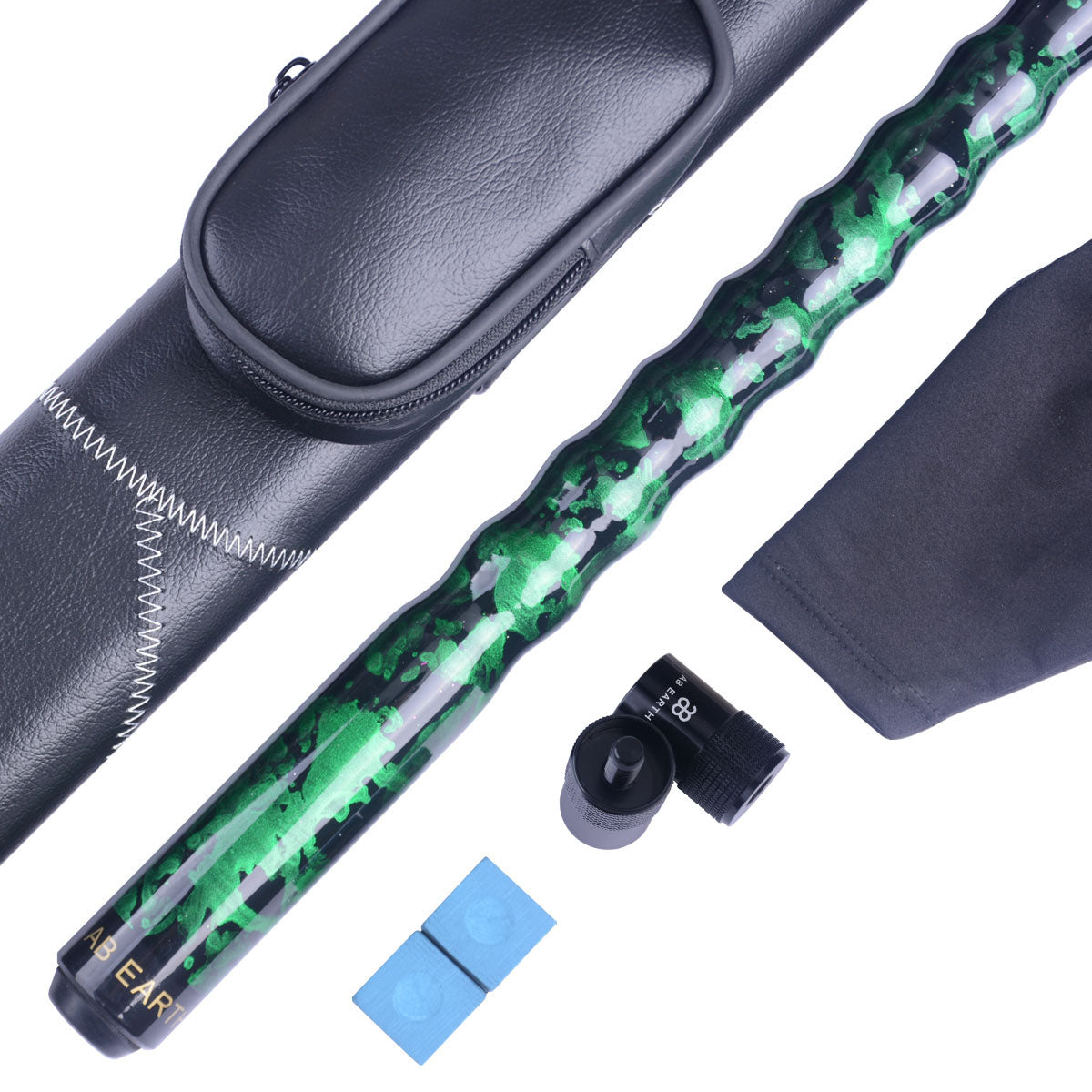 AB EARTH Ergonomic Design Green 19oz 20oz 21oz Maple Pool Cue Stick #B20