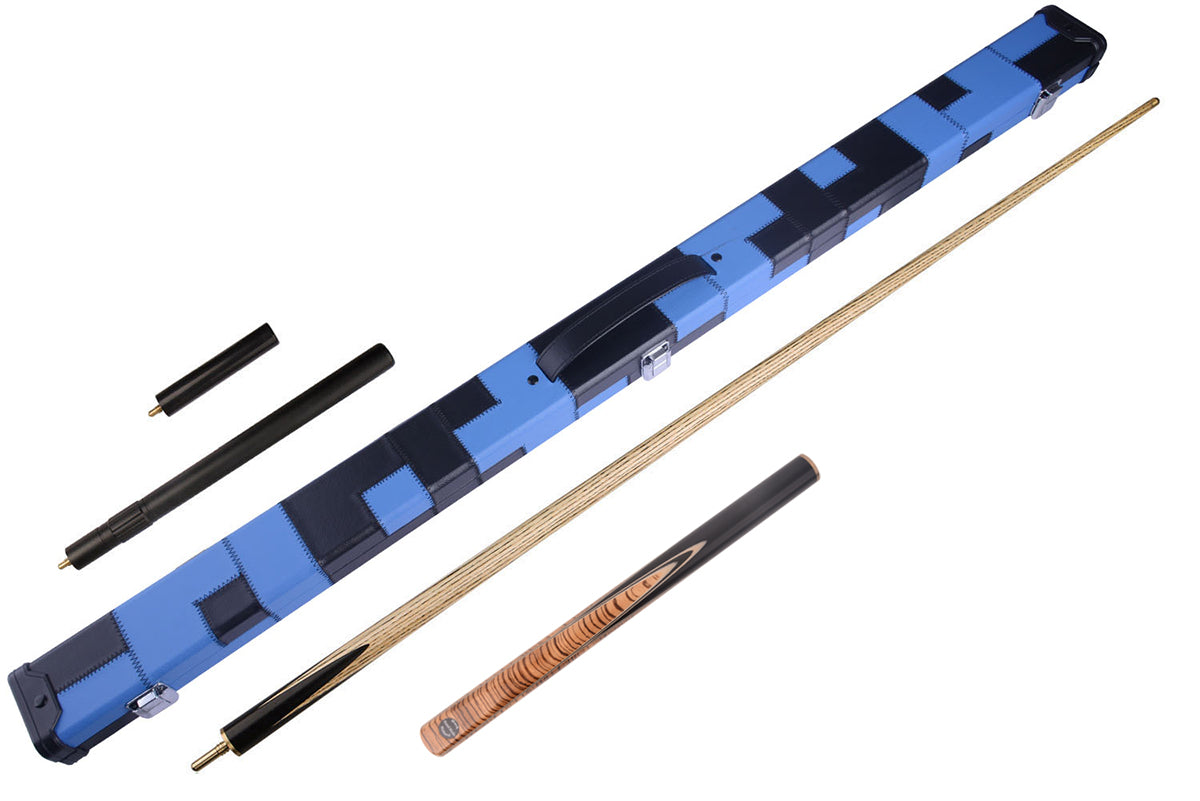 MARK RICHARD Cross Cut Zebreano Spliced Snooker Cue English Pool Cue Set  #T15SC80